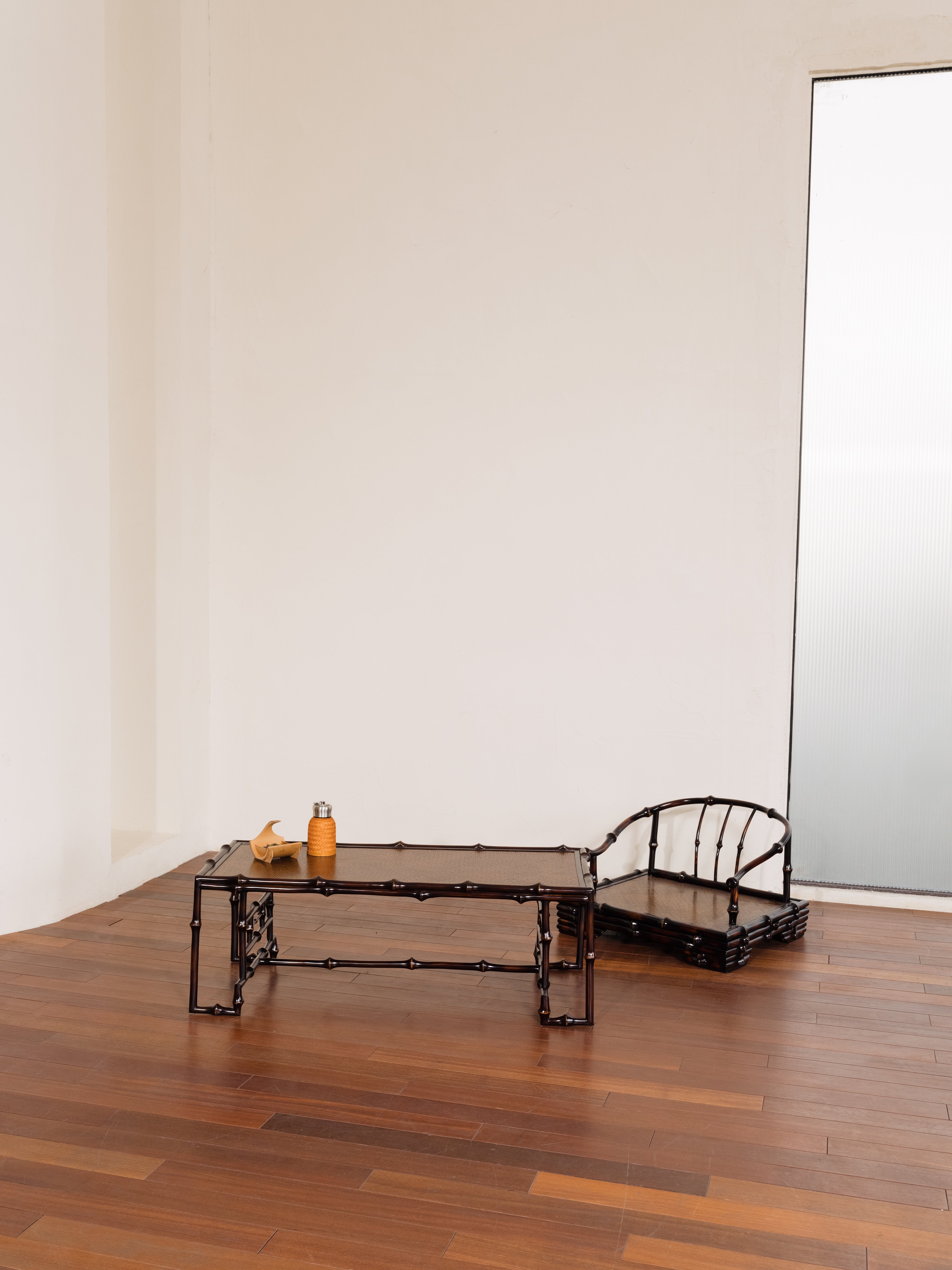 Bamboo Zen Floor Chair with Armrest
