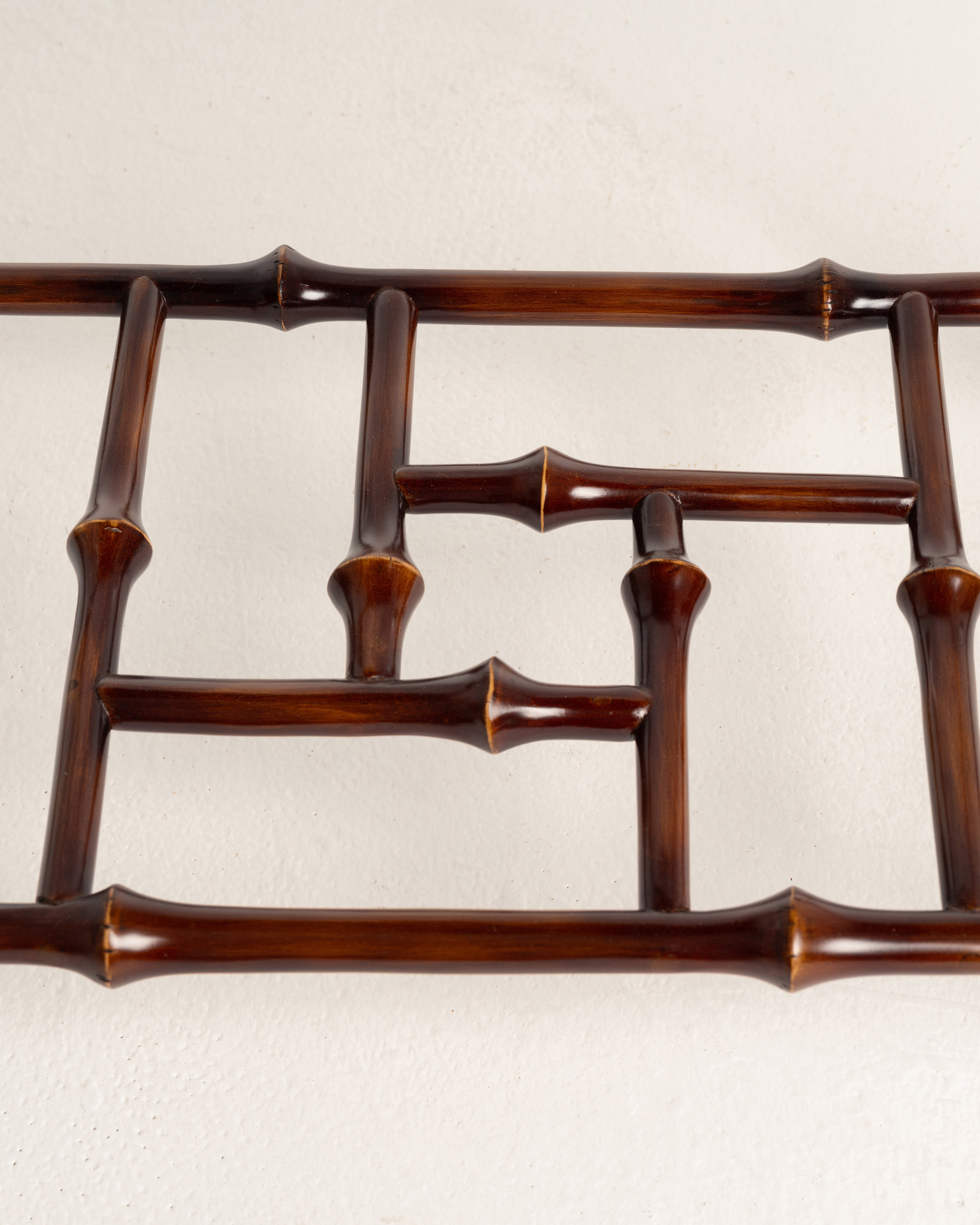 Two-Tier Bamboo Console Table