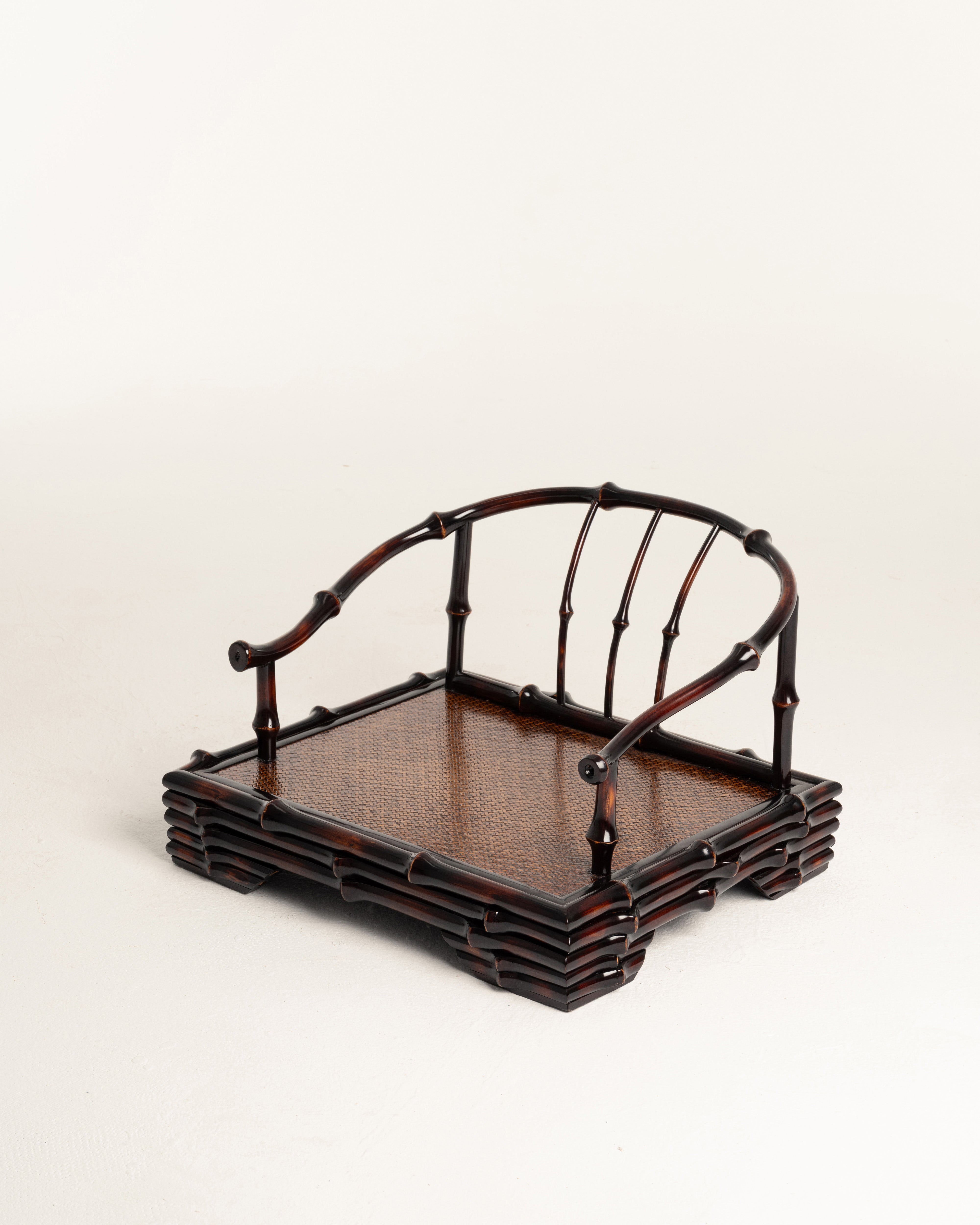 Bamboo Zen Floor Chair with Armrest