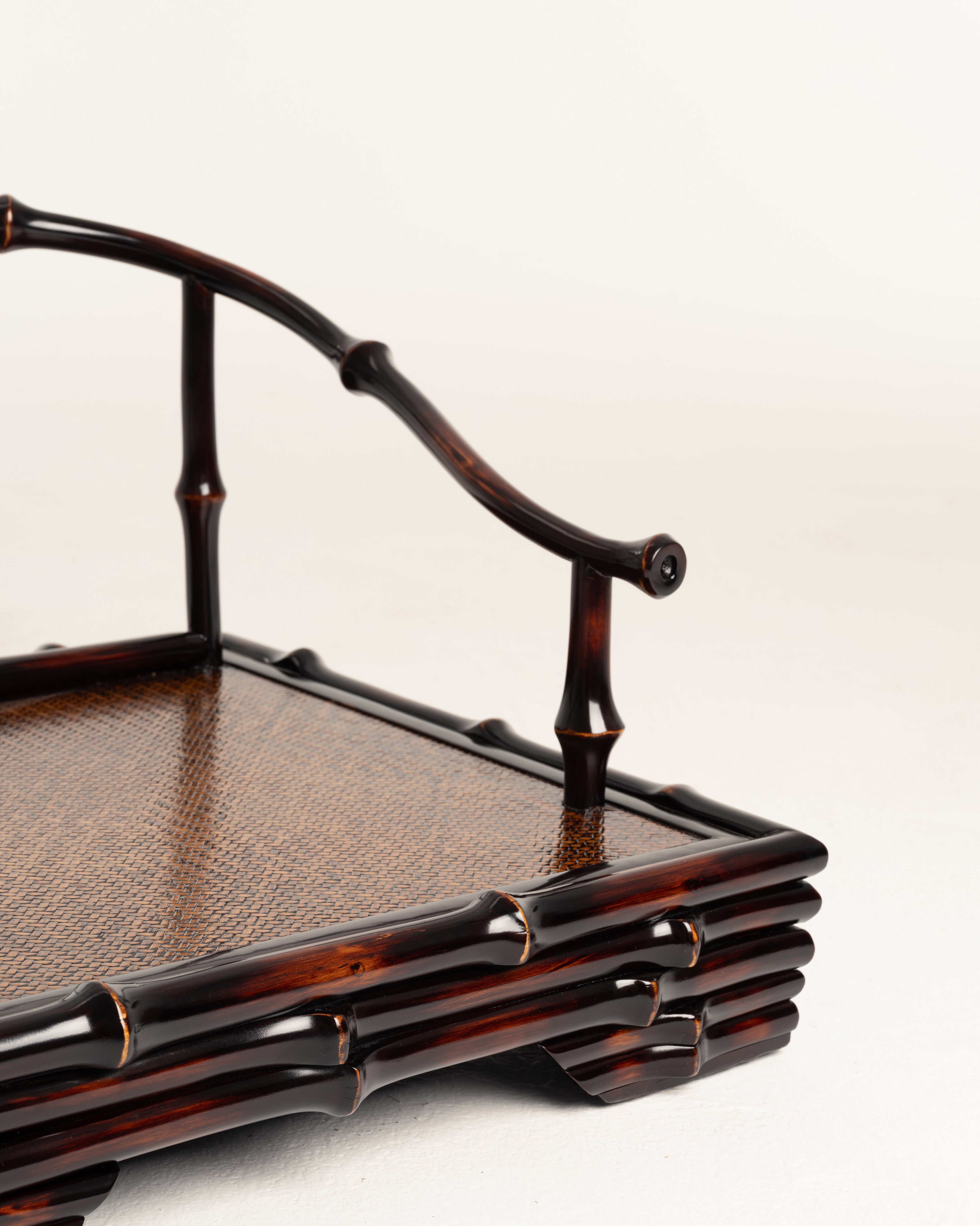 Bamboo Zen Floor Chair with Armrest