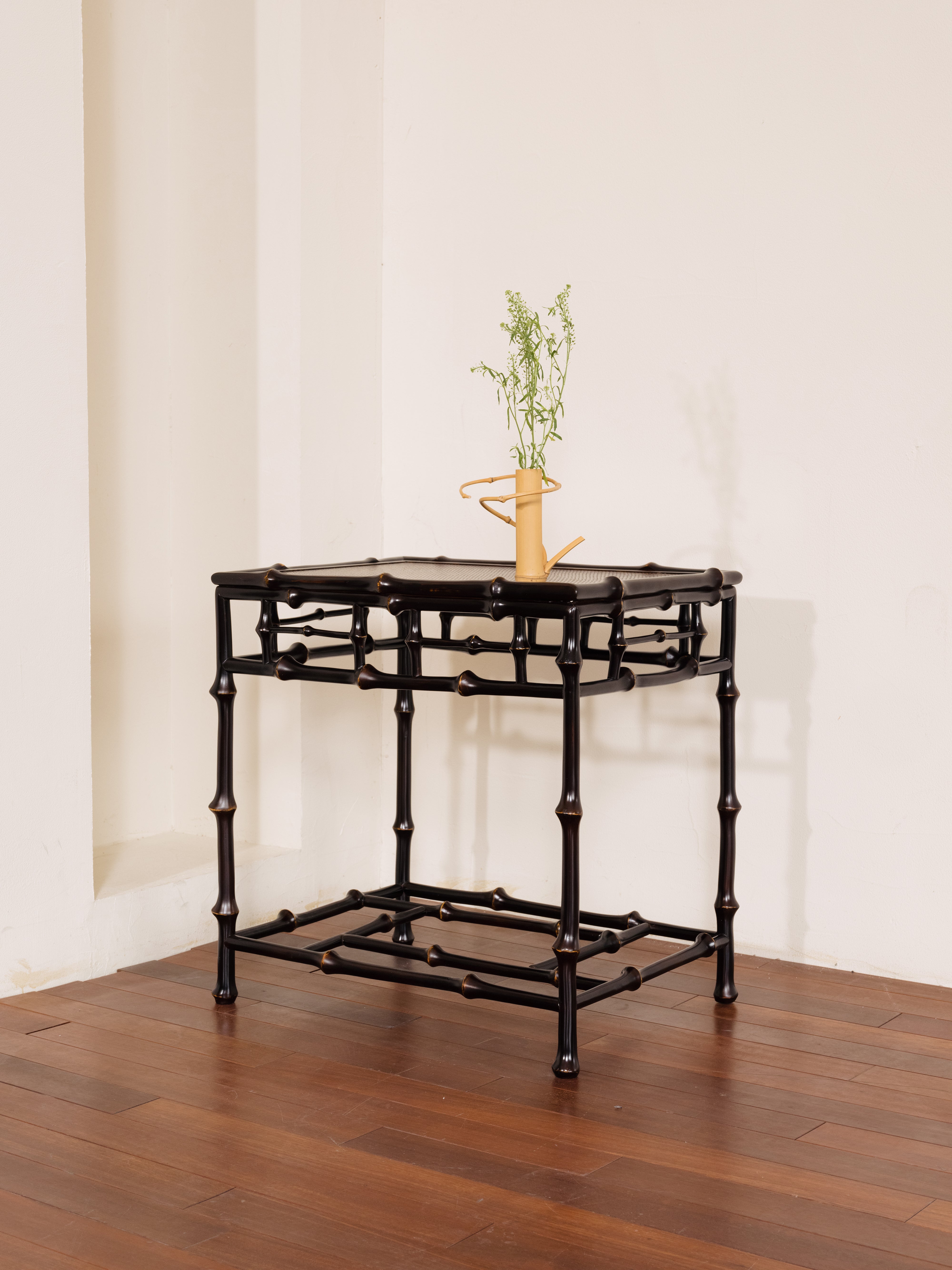 Ming Style Bamboo Console Table