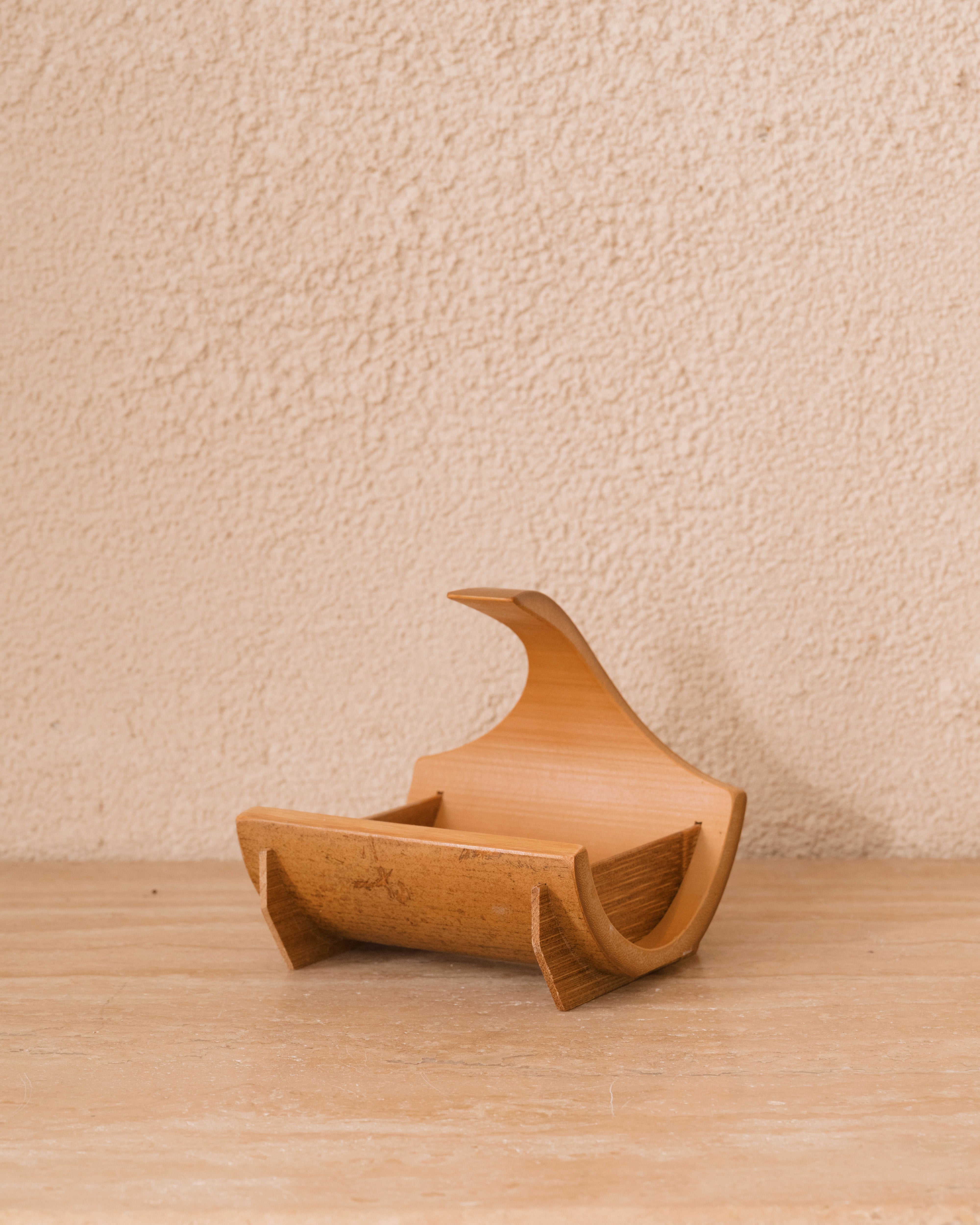 Mini Bamboo Bowl Tray with Handle