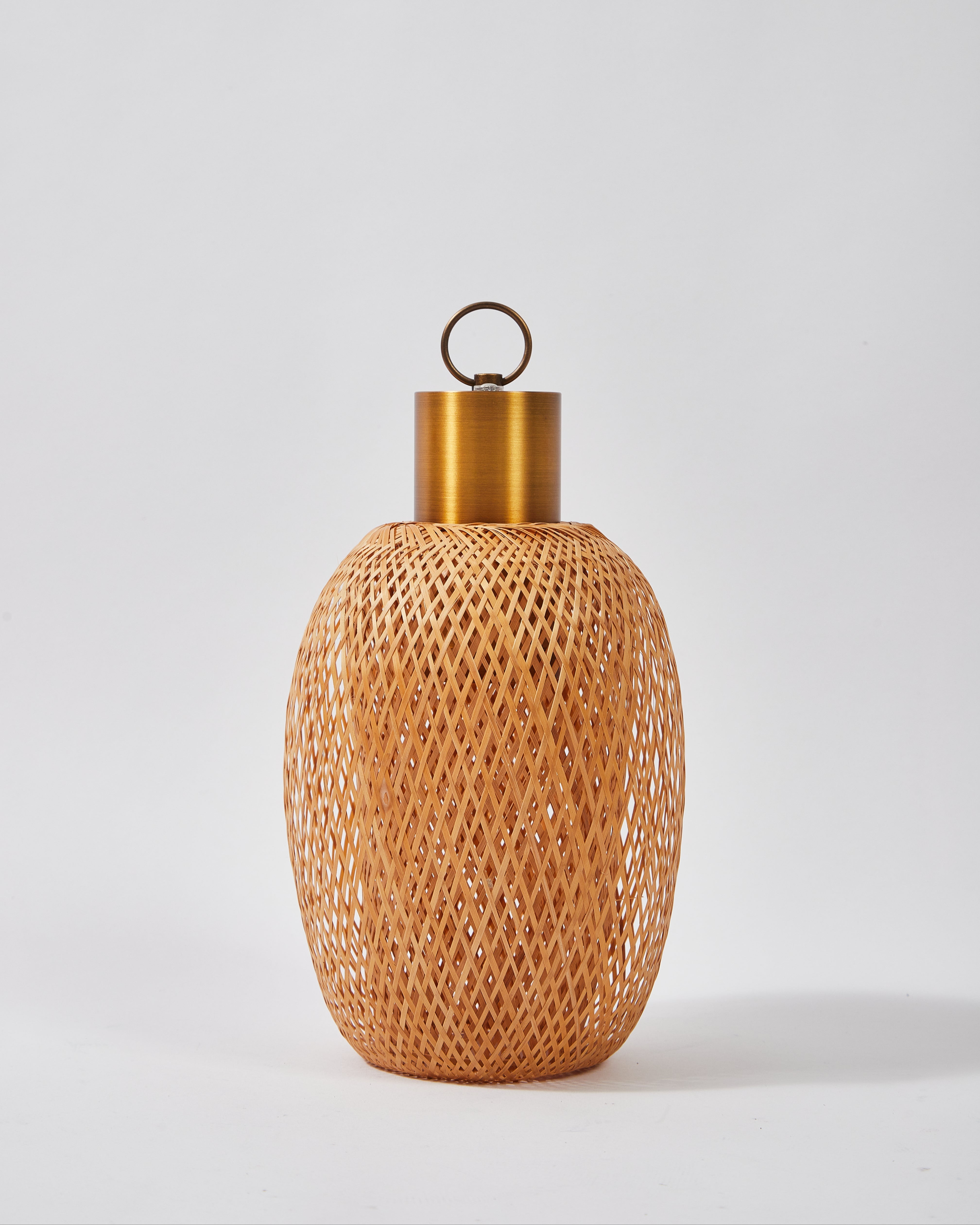 Bamboo Woven Portable Lantern Lamp