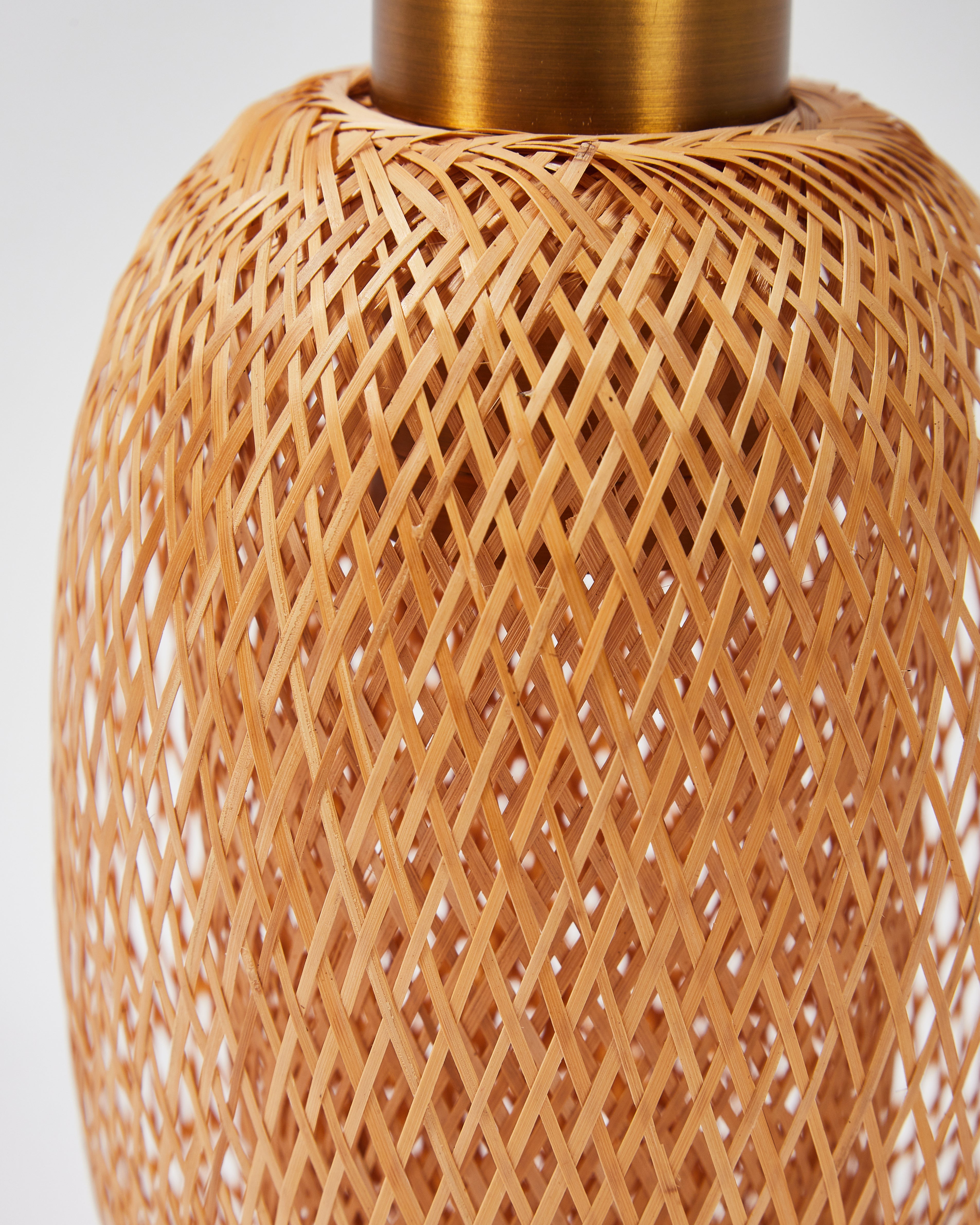 Bamboo Woven Portable Lantern Lamp
