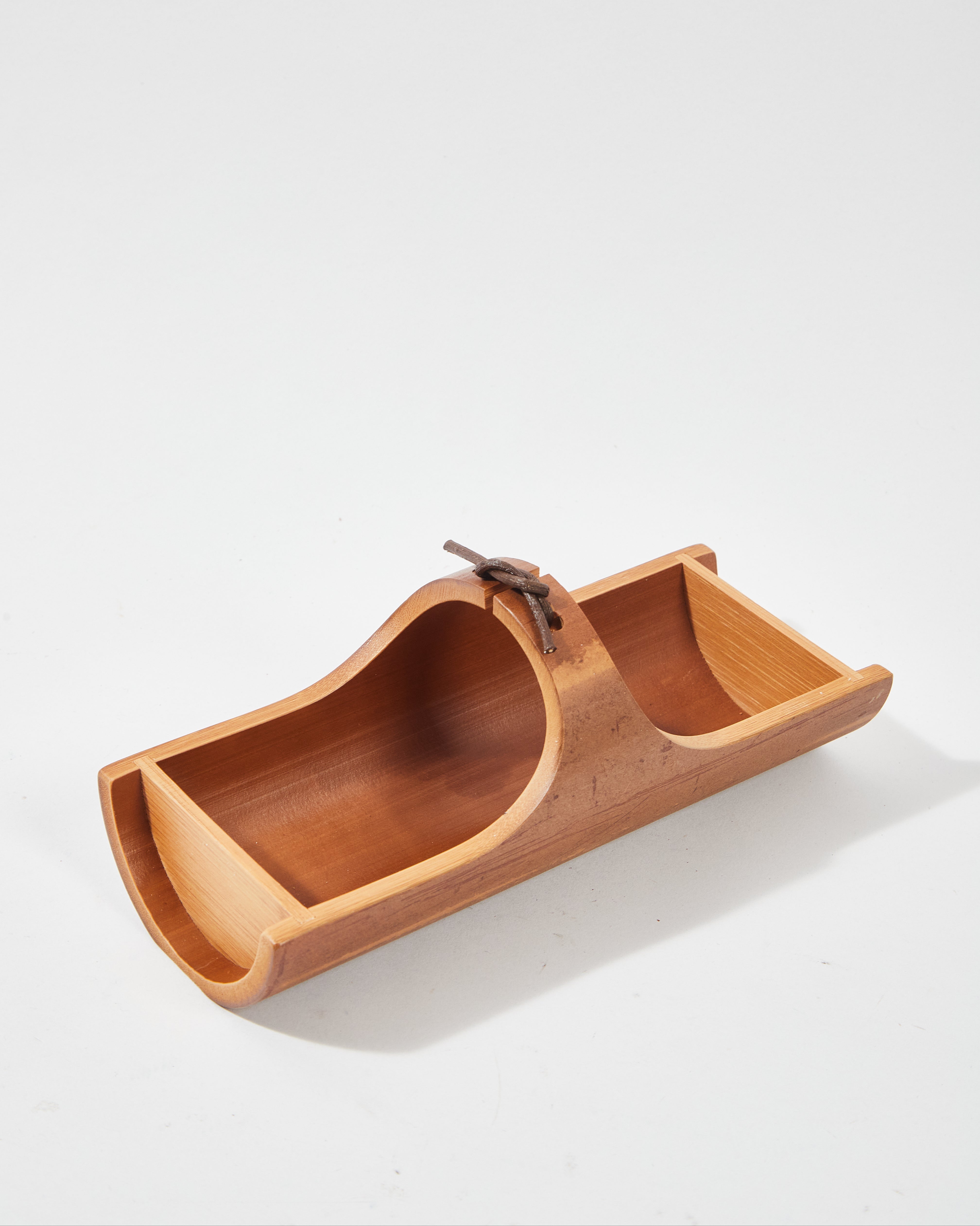 Bamboo Boat Bowl Tray