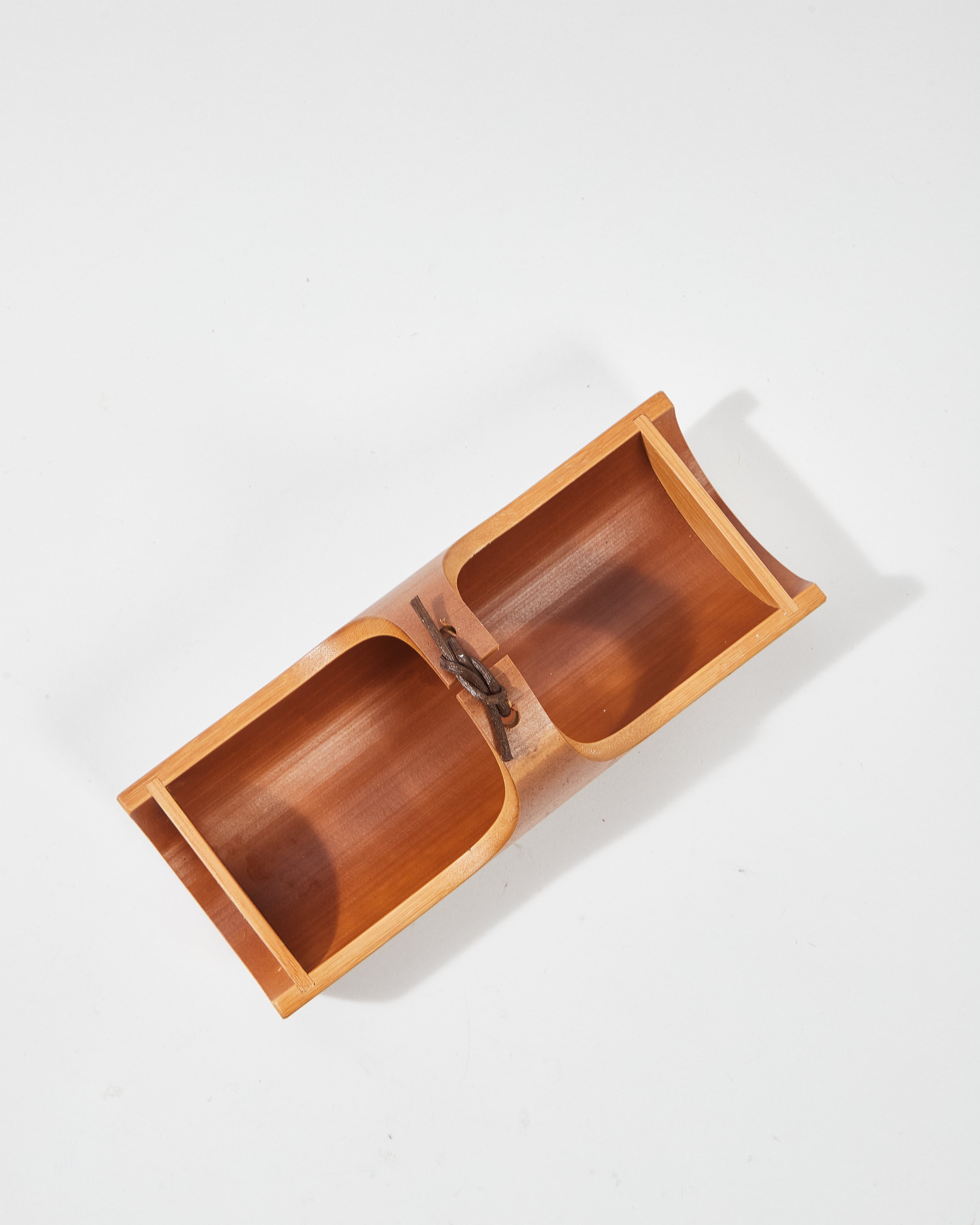 Bamboo Boat Bowl Tray