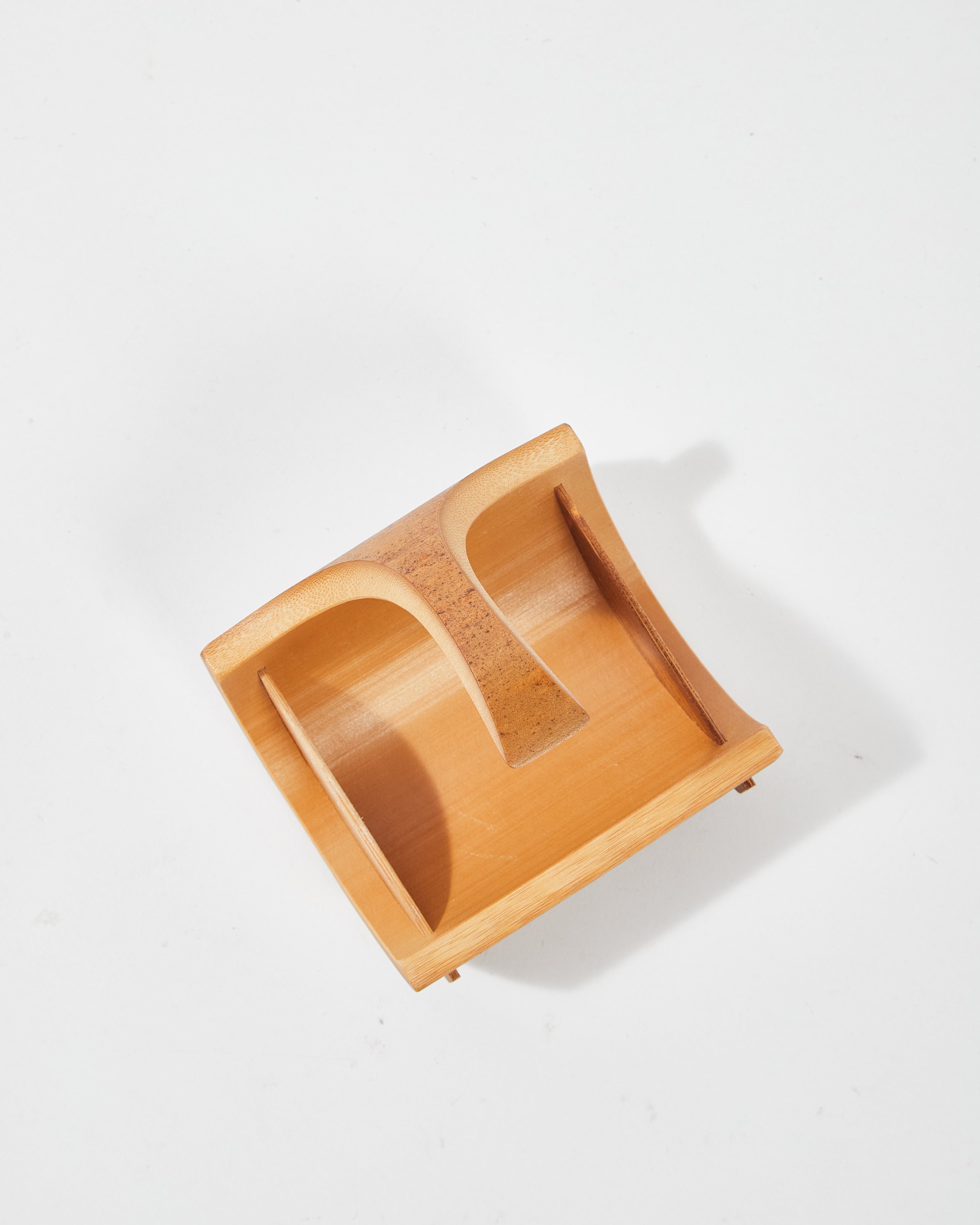 Mini Bamboo Bowl Tray with Handle