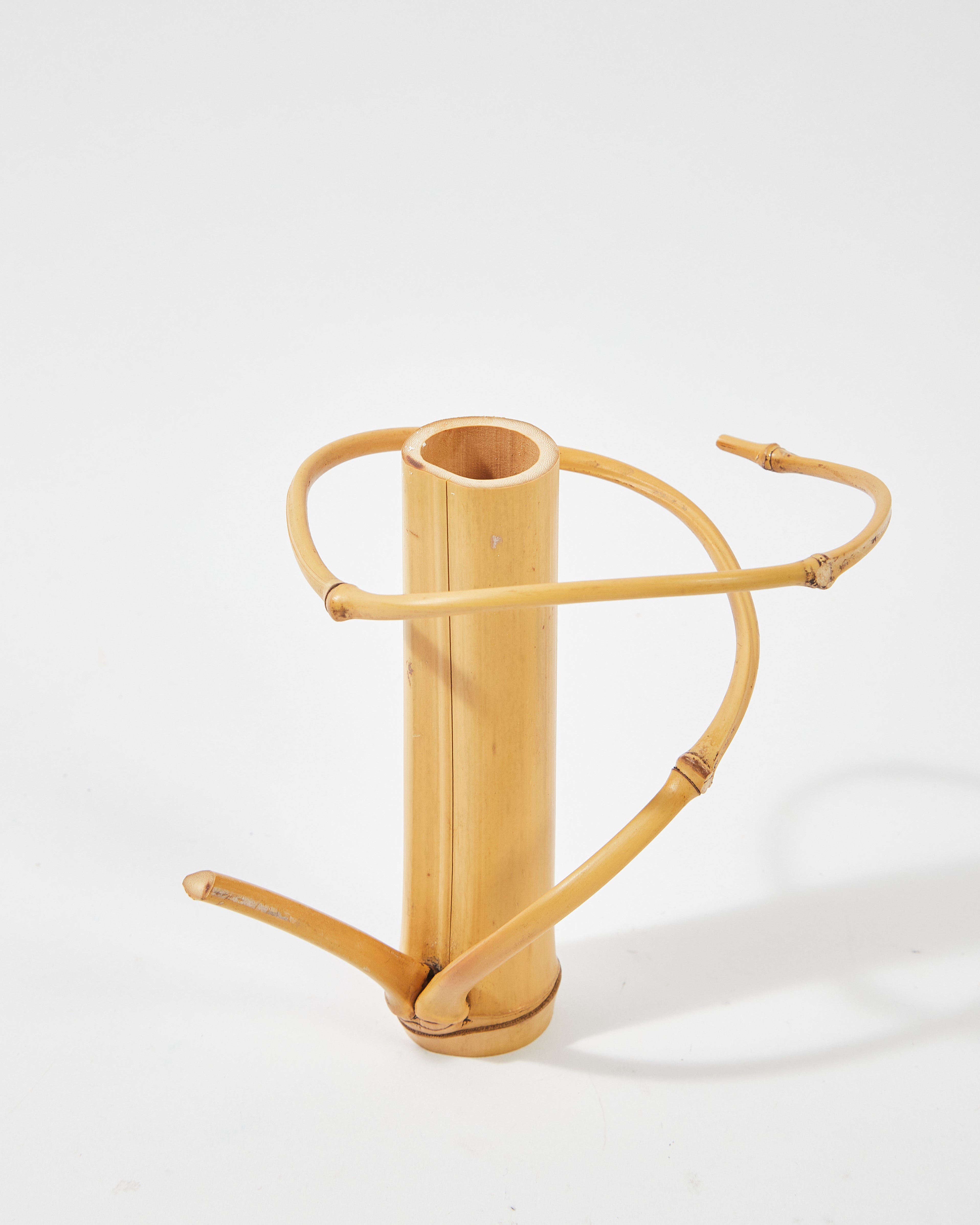 Spiral Pattern Bamboo Plant Vase