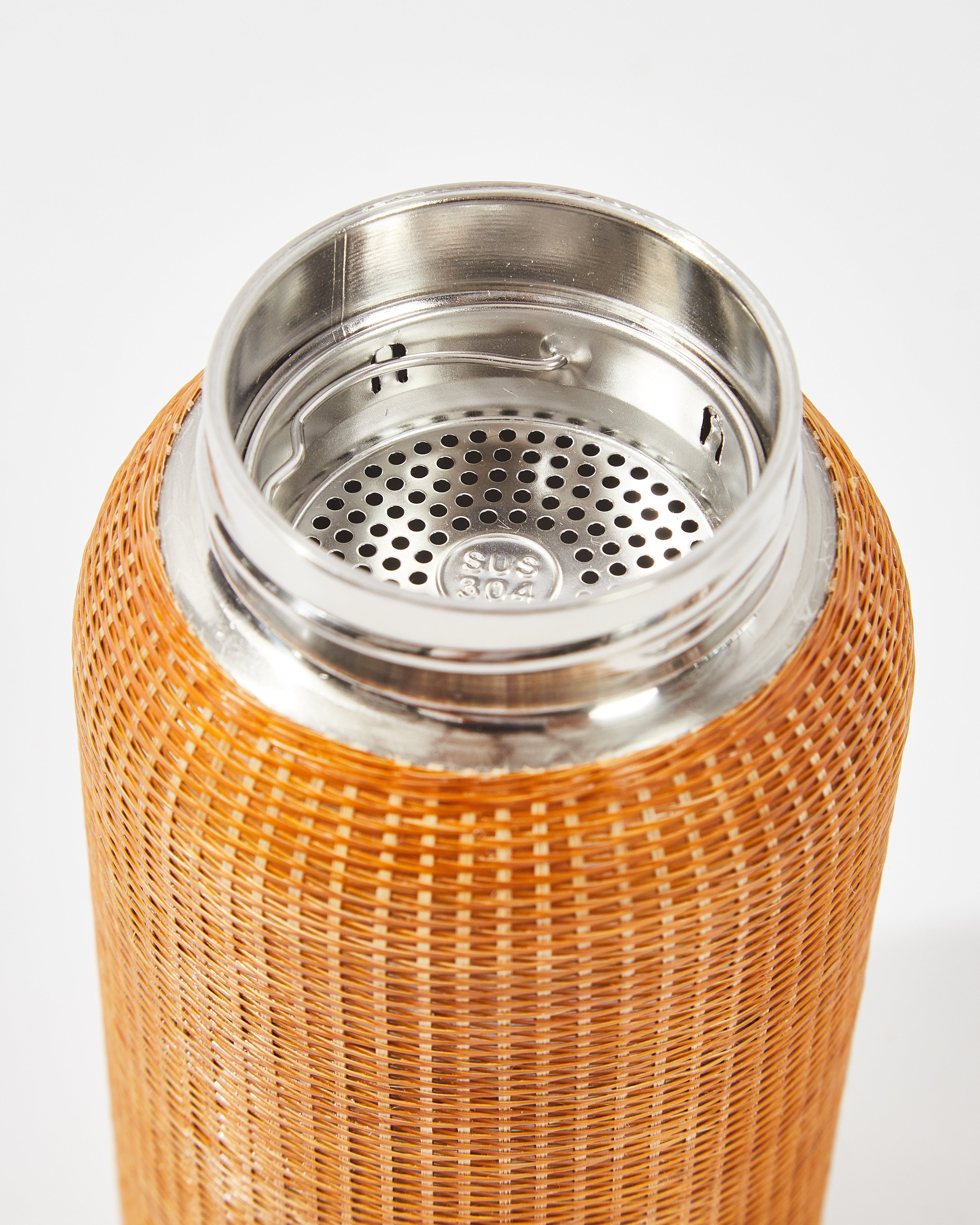 Bamboo Insulated Travel Mug with Tea Infuser