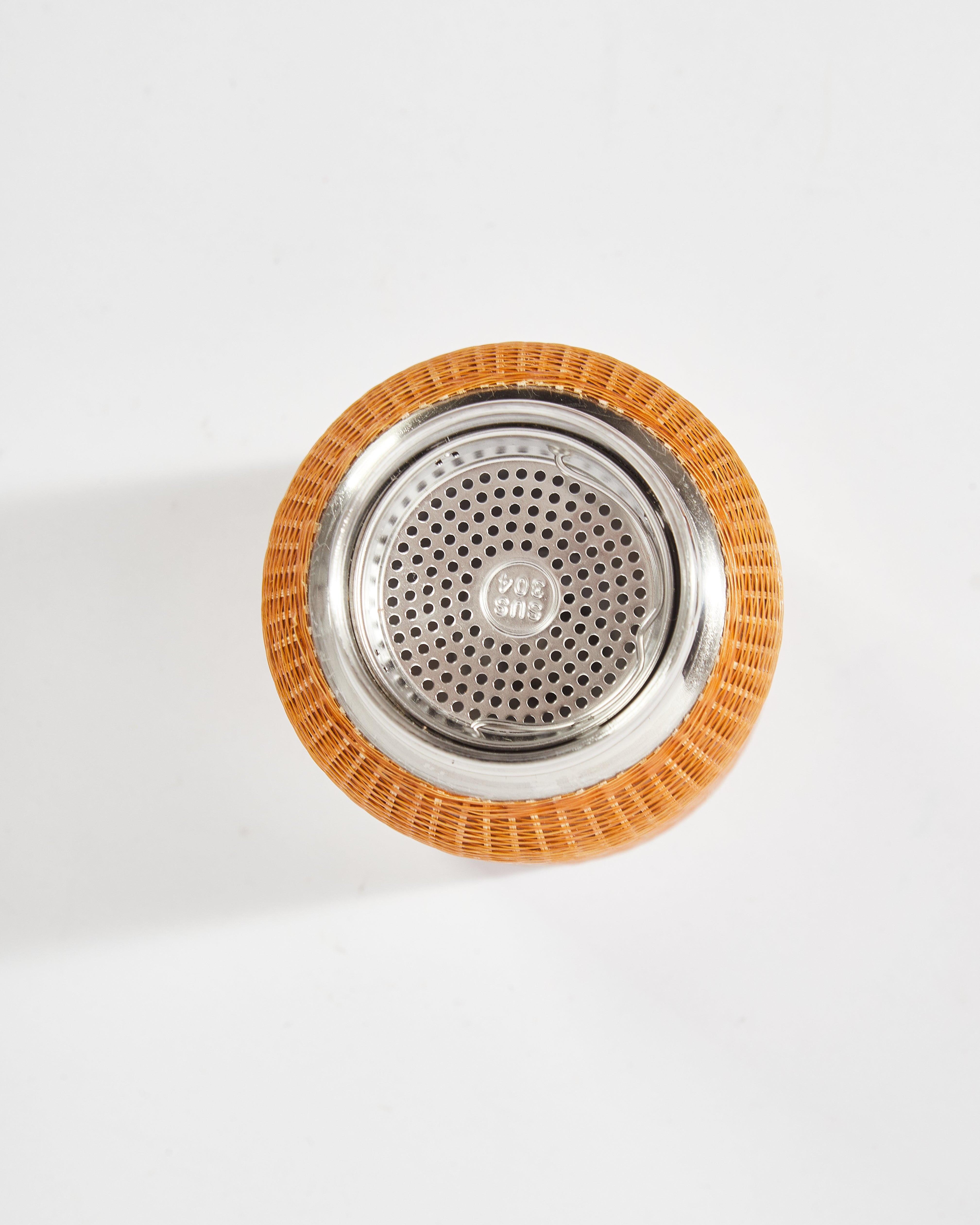 Bamboo Insulated Travel Mug with Tea Infuser