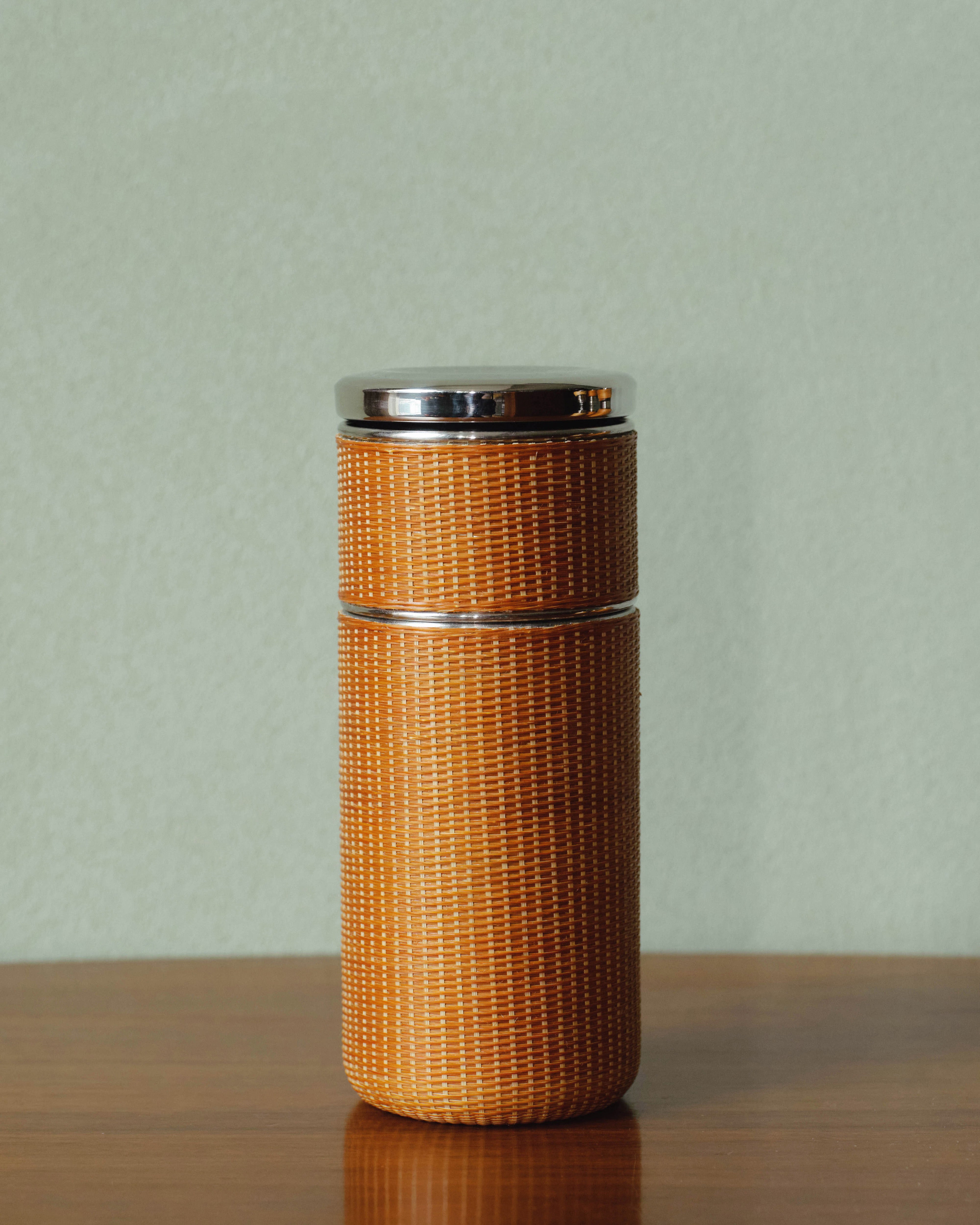 Two Level Bamboo Insulated Travel Mug with Tea Infuser